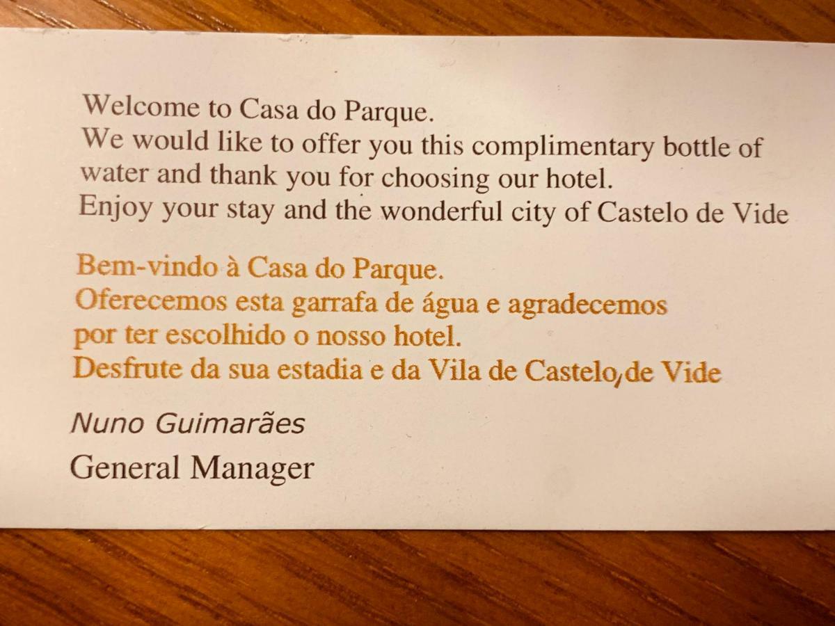 Hotel Casa Do Parque Castelo de Vide Dış mekan fotoğraf